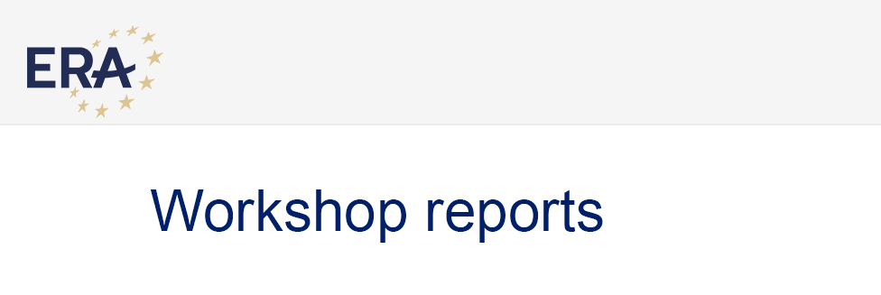 Workshop reports