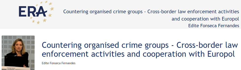 Edite Fonseca Fernandes: Law enforcement work in countering demand