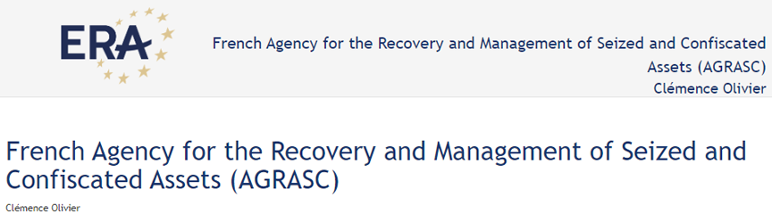 Clémence Olivier: How an asset recovery office can effectively contribute to THB financial investigations and ensuring victim compensation