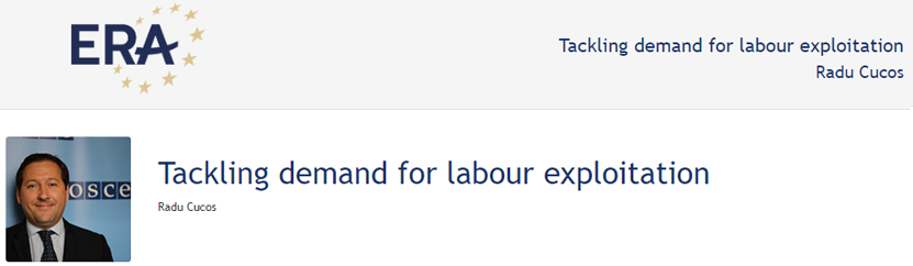 Radu Cucos: Tackling demand for labour exploitation
