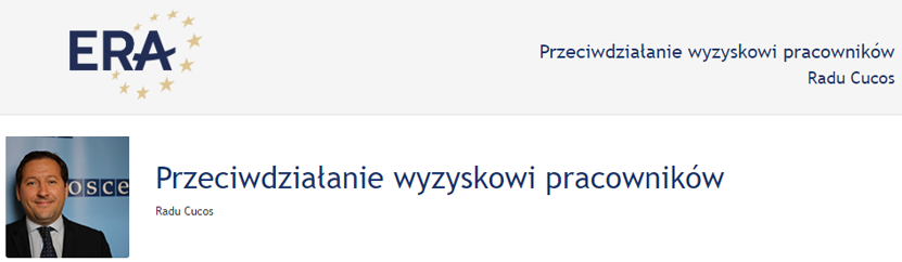 Radu Cucos: Tackling demand for labour exploitation