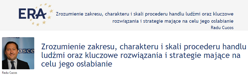 Radu Cucos: Understanding the scope and nature of demand and key solutions and strategies in discouraging it