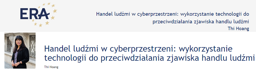 Thi Hoang: Cyber-enabled trafficking: using technology to counter THB within the context of its demand